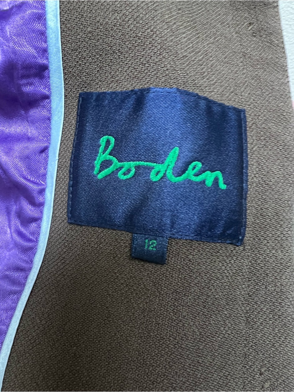 Boden Chocolate Brown Button-Front Tailored Jacket - Picture 4 of 12